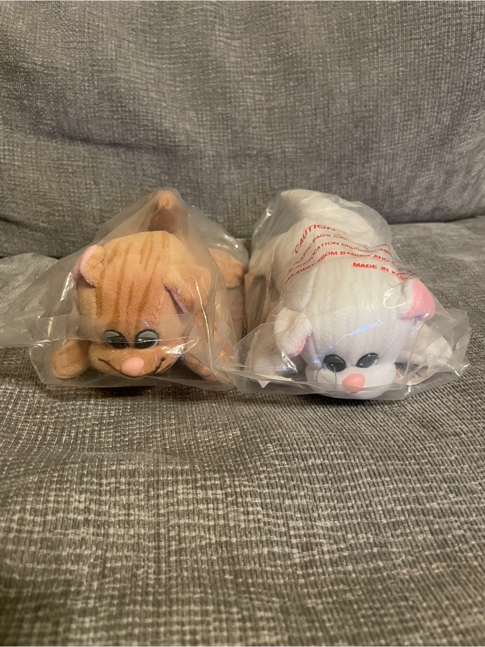 NOS Vintage Pound Purries Cat Plush Lot of TWO